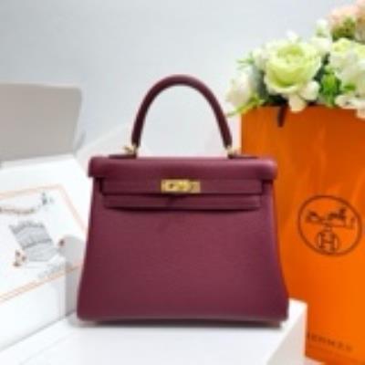 wholesale quality hermes kelly 25 togo retourn bourgogne ghw